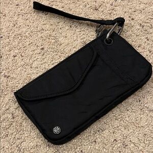 Sleek Black Phone Wristlet Purse Wallet by Athleta